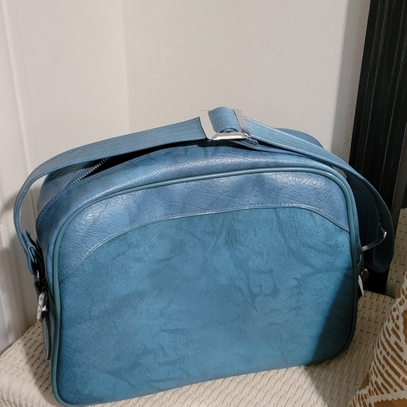 Vintage American Tourister Blue messenger bag - Picture 4 of 13